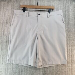 Callaway Golf Shorts Mens 38 Light Gray Flat Front Stretch Performance